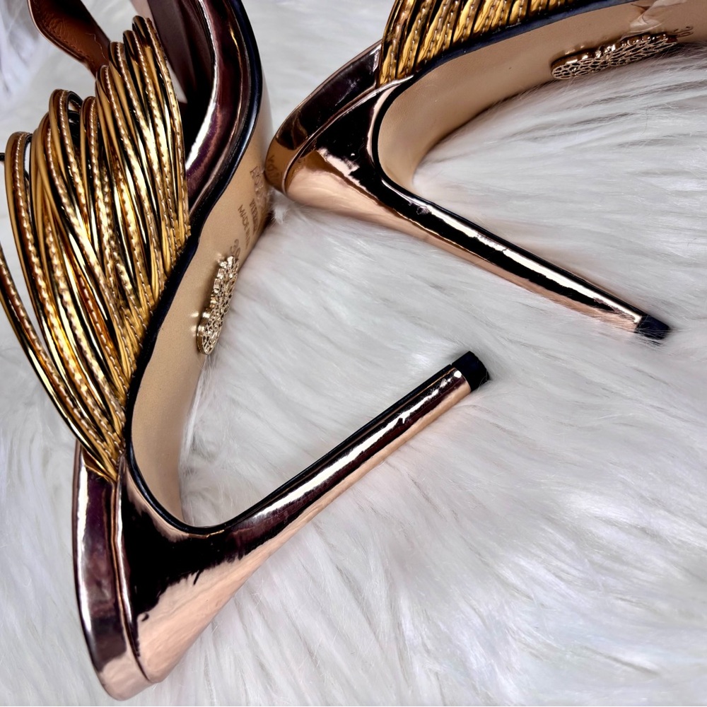 AQUAZZURA Mirrored Strappy Sandal - Picture 8 of 11